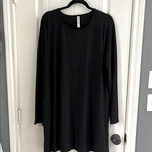 Black Long Sleeve Tunic or dress with pockets